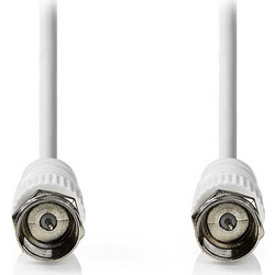 Nedis Καλώδιο Κεραίας Coax Male to Coax Male 1.5m White CSGL41000WT15