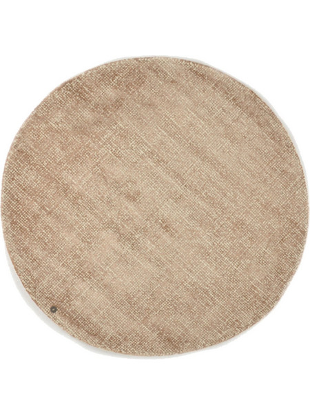 Tom Tailor Groovy Χειροποίητο Χαλί Στρογγυλό 140cm Unith 500 Brown