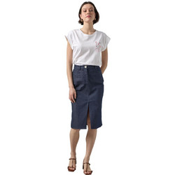 Passager Μίντι Φούστα Τζιν Pencil Navy Μπλε 31005