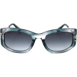 Blumarine SBM779 09GK Γυναικεία Γυαλιά Ηλίου Cat Eye Κοκάλινα Πράσινα με Μαύρο Φακό