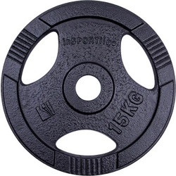 Insportline Δίσκος Ολυμπιακού Τύπου Μεταλλικός 15kg Φ50mm 30783