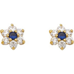 Million Diamonds Γυναικεία Σκουλαρίκια Καρφωτά από Xρυσό 14K με Ζιργκόν SK17074