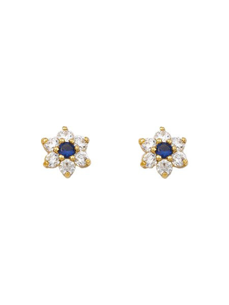 Million Diamonds Γυναικεία Σκουλαρίκια Καρφωτά από Xρυσό 14K με Ζιργκόν SK17074