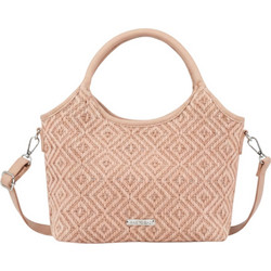 Bag to Bag Γυναικεία Τσάντα Χειρός Υφασμάτινη Ροζ XQ10653