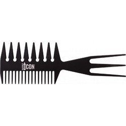 Barber Icon 3-Way Επαγγελματική Χτένα Μαλλιών για Ξεμπέρδεμα 'Ογκο & Styling Μαύρη