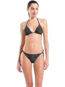 Arena Bikini Set Τριγωνάκι Animal Print Μαύρο 007085506