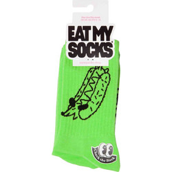 Eat My Socks Easily Distracted Ανδρικές Κάλτσες Ψηλές με Σχέδια Πράσινες EMSSAFLATED