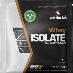 Warriorlab Whey Isolate Vanilla Πρωτεΐνη Ορού Γάλακτος Γράμμωσης Χωρίς Γλουτένη 30gr