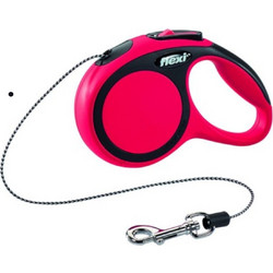 Flexi New Comfort Πτυσσόμενο Λουρί Σκύλου έως 8kg 3m Κόκκινο Μαύρο