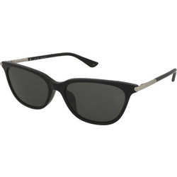 Alexander McQueen AM0553S 001 Γυναικεία Γυαλιά Ηλίου Πεταλούδα Ασημί Μαύρο με Μαύρο Φακό