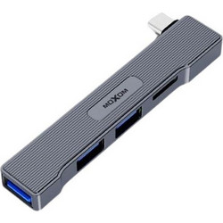 Moxom MX-HB12 USB Hub 3.0 USB-C με 4 Θύρες USB-A / Card Reader