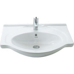 Creavit Ένθετος Νιπτήρας Μπάνιου Πορσελάνης 65x49.7cm Λευκός ET165