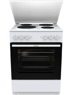 Gorenje GE6A41WB Κουζίνα Ηλεκτρική 71lt με Εμαγιέ Εστίες 60cm