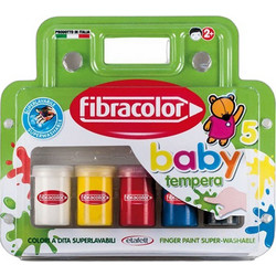 Fibracolor Σετ Δακτυλομπογιές 5x25ml 10075TP005VA