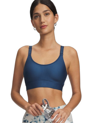 Under Armour Infinity 2.0 Αθλητικό Μπουστάκι με Μέτρια Στήριξη & Ελαφριά Ενίσχυση Navy Μπλε 1384123-498