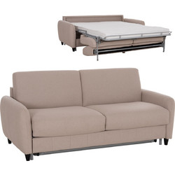 B2BMarkt Τριθέσιος Καναπές Κρεβάτι Μπεζ 190x98x90cm HM3311.02