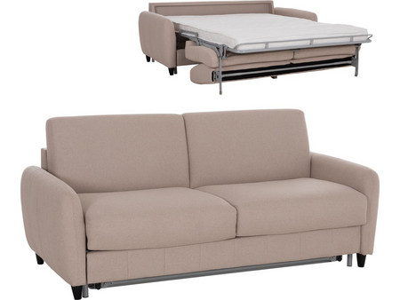 B2BMarkt Τριθέσιος Καναπές Κρεβάτι Μπεζ 190x98x90cm HM3311.02