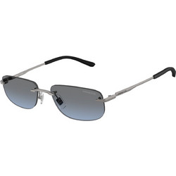 Arnette AN3096 7458F Ανδρικά Γυαλιά Ηλίου Ορθογώνια Μεταλλικά Ασημί με Μαύρο Φακό