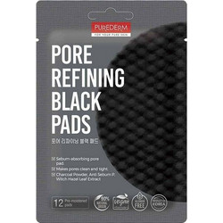 Purederm Pore Refining Black Ενυδατικά Μαντηλάκια Καθαρισμού Προσώπου