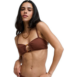 Roxy Sunshine Bikini Top Strapless Καφέ ERJX305637-CRV0
