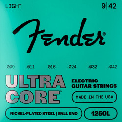 Fender 1250L Ultracore Σετ 6 Χορδές Ηλεκτρικής Κιθάρας Nickel Plated Steel 9-42" Light Tension