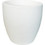 Plastona Nemesis Rock Γλάστρα Στρογγυλή Λευκή 40x40cm