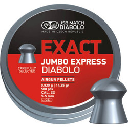 JSB Exact Jumbo Express Βολίδες Pellets Αεροβόλου 5.52mm 0.93g / 14.35gr 500τμχ 546277-500