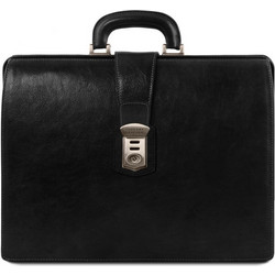 Tuscany Leather Canova Ιατρική Τσάντα Δερμάτινη Μαύρη TL141826