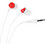 Vivanco SR3 Ακουστικά Ψείρες In-Ear Λευκά Κόκκινα