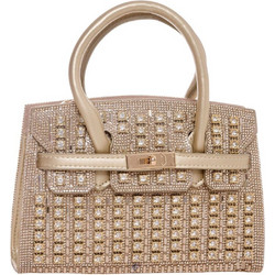 Bag to Bag Γυναικεία Τσάντα Χειρός από Δερματίνη Χρυσή MD2402