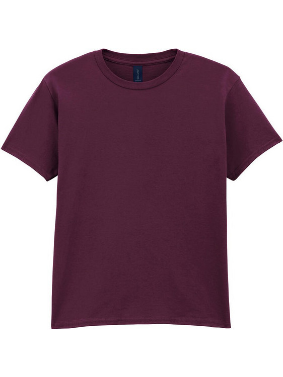 Gildan Παιδικό T-Shirt Κοντομάνικο Μωβ Μπορντό 64000B