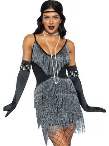 Leg Avenue Dazzling Flapper Sexy Στολή Μπλε LA86980