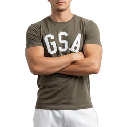 GSA Χάκι Ανδρικό Αθλητικό T-Shirt Χακί 17-2604