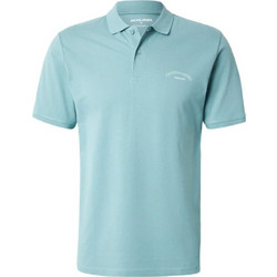 Jack & Jones Ανδρική Μπλούζα Polo Κοντομάνικη Τιρκουάζ 12288360