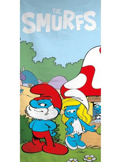 Borea Smurfs Παιδική Πετσέτα Θαλάσσης Microfiber 70x140cm 034689119120