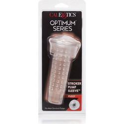 CalExotics Stroker Pump Sleeve Pussy Κάλυμμα Επιμήκυνσης Πέους Clear