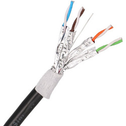 Extralink F/UTP Cat.6a Καλώδιο Δικτύου Ethernet 305m Black EX.96587