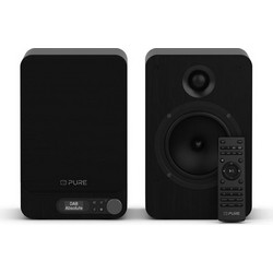 Pure Classic DAB+ & FM Αυτοενισχυόμενα Ηχεία με Bluetooth 40W (Ζεύγος) Μαύρα