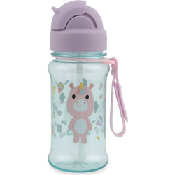 Skip Hop Unicorn Παιδικό Παγούρι Πλαστικό BPA Free με Καλαμάκι Λιλά 355ml