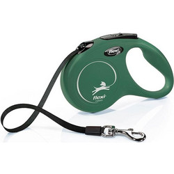 Flexi New Classic Πτυσσόμενο Λουρί Σκύλου έως 50kg 5m Πράσινο