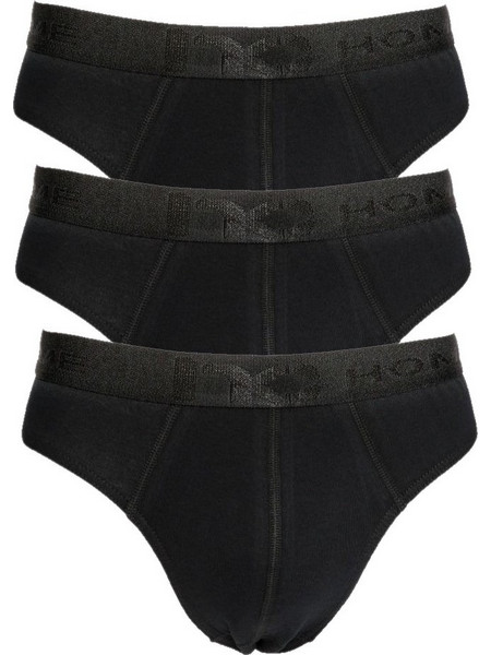 Nina Club Ανδρικά Σλιπ Βαμβακερά Μαύρα 3Pack NC611