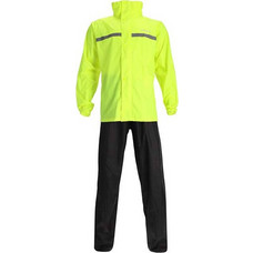 Acerbis Rain Line Ανδρικό Αδιάβροχο Σετ Μπουφάν & Παντελόνι Μαύρο Κίτρινο ACE000SUI05