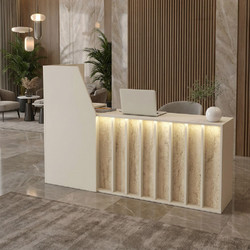 Megapap Zegma Γραφείο Reception Ξύλινο 181.2x73.2x120cm GP042-0404,1