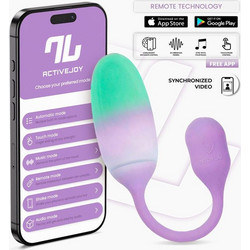 IntoYou NexEgg Δονητής Egg για Ζευγάρια με App Control 21.6cm Πράσινο Μωβ