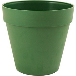 Sic Plast Deco Γλάστρα Εξωτερικού Χώρου Στρογγυλή Πλαστική Πράσινη 22x21cm 7532227904