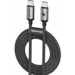 Spacecase CL02 Braided USB-C to USB-C 60W 2m Black
