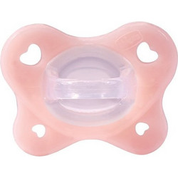 Chicco Physio Dual Soft Ανατομική Ορθοδοντική Πιπίλα Σιλικόνης 0-2m Ροζ