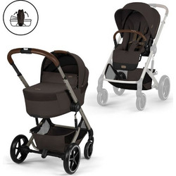Cybex Balios S Lux Καρότσι Μωρού 2 σε 1 Chocolate