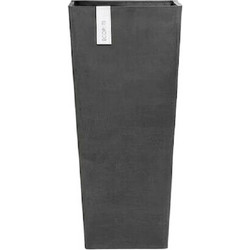 Ecopots Roterdam Γλάστρα Τετράγωνη Πλαστική Ανθρακί 32x32x70cm EROTH.70.DG