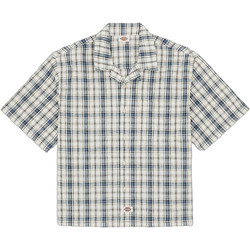 Dickies Ανδρικό Πουκάμισο Βαμβακερό Καρό Κοντομάνικο Κανονική Γραμμή Μπεζ DK0A88K5C48